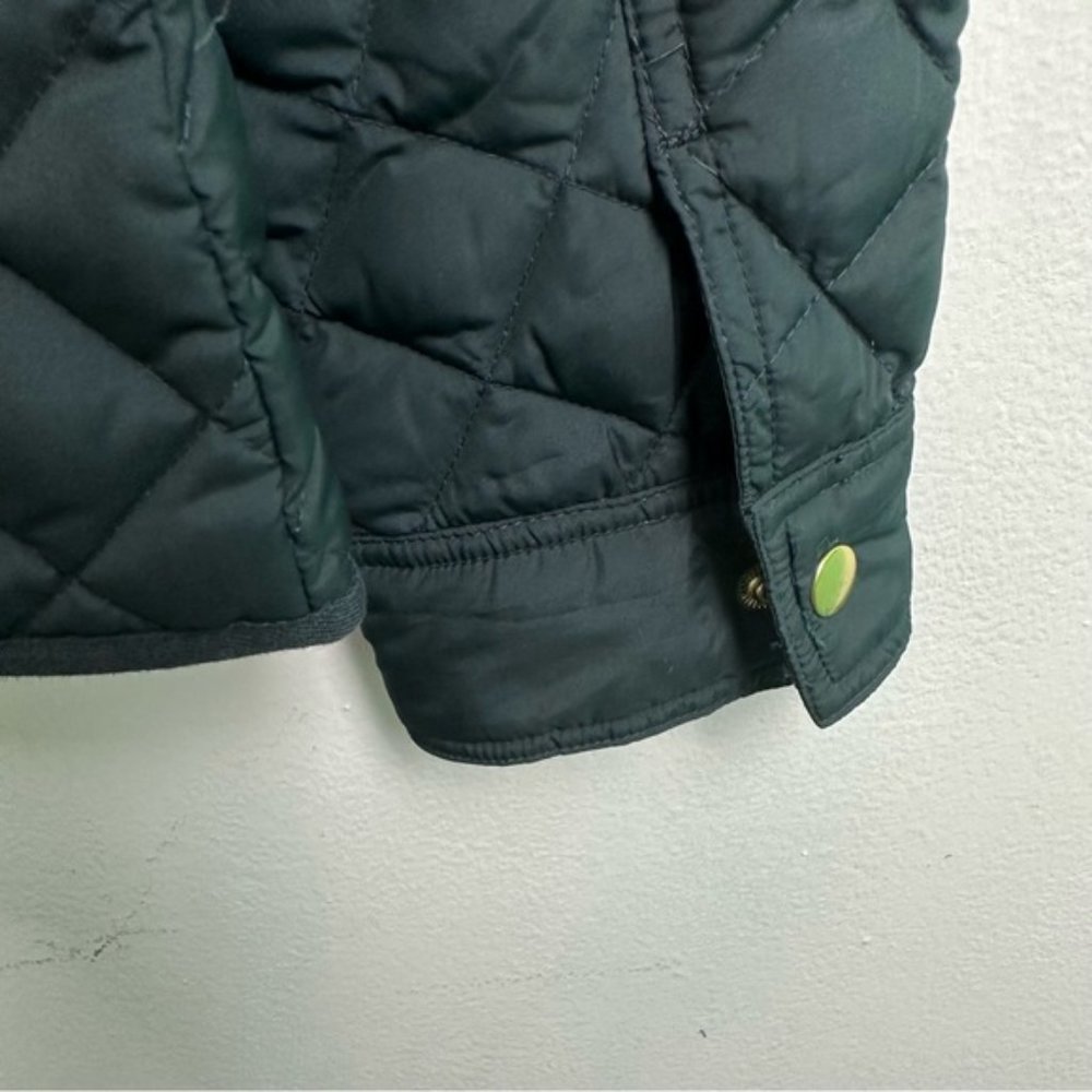J. Crew Quilted Down Filled Zip Button Jacket Siz… - image 6